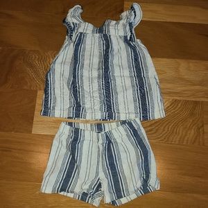 Striped Linen Set